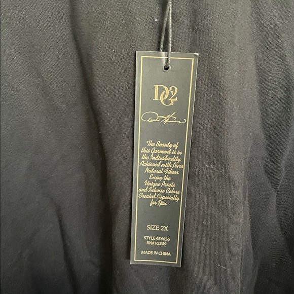 D&G Black Knit Top womens size 2X - Picture 3 of 6